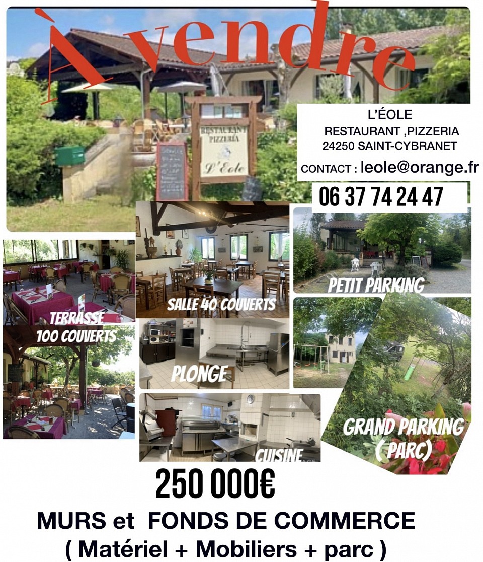 À VENDRE 250 000€ Murs + Fond